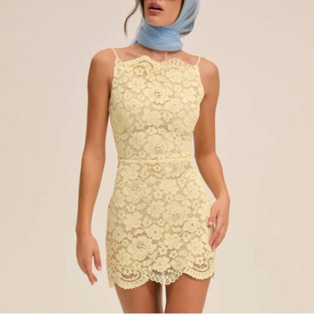 For Love And Lemons Lakeside Mini Lace Dress
